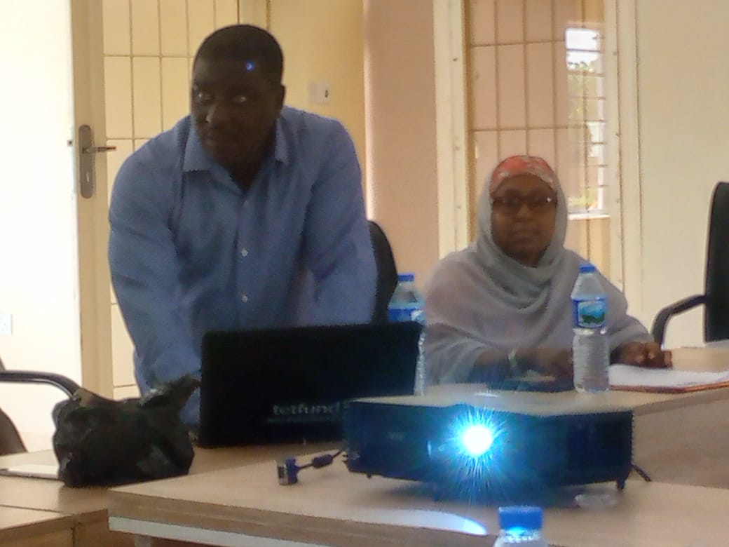 Dr. B. Adedokun facilitating training